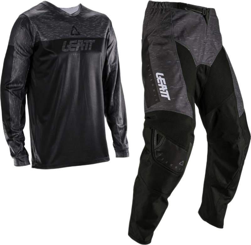 Image of Leatt Moto Ride Kit 3.5 V26 Motocross Jersey and Pants Set, black-grey, Size M for Men