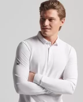 Image of Superdry Studios Organic Cotton Pique Polo Shirt