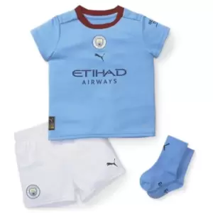 Image of Puma Manchester City FC Home Kit 2022 2023 Baby Boys - Blue