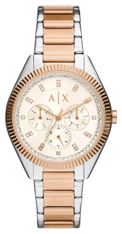 Image of Armani Exchange AX5662 Womens (38mm) Cream Dial / Two-Tone Watch
