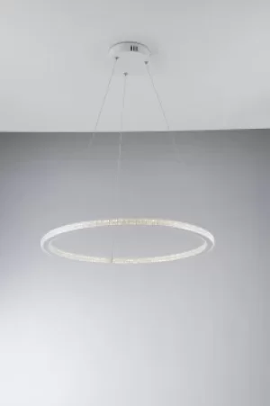 Image of Bryant Integrated LED Circular Crystal Pendant Light, 4000K
