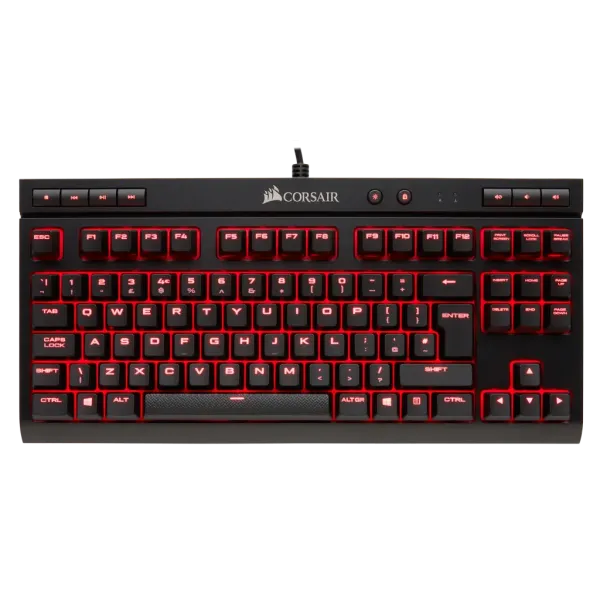 Image of Corsair K63 Compact Gaming Mechanical Keyboard (Cherry MX Red)