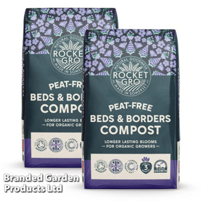 Image of Thompson & Morgan Rocketgro Peat Free Beds & Borders Compost 50 Litre X 2 Units