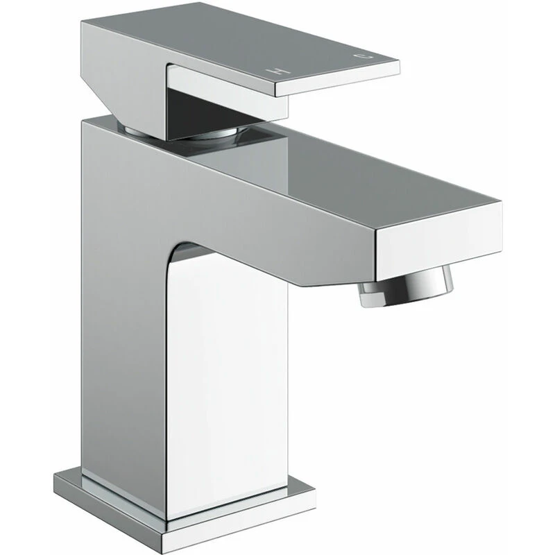 Image of NES HOME Nes Home - Aldo Modern Chrome Basin Mixer Tap & Waste TAP1202+WST