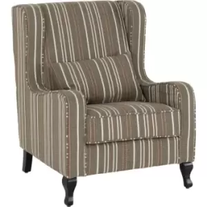 Image of Seconique - Sherborne Fireside Chair in Beige Stripe
