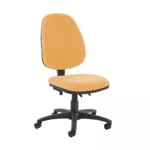 Image of Jota high back PCB operator chair with no arms - Solano Yellow
