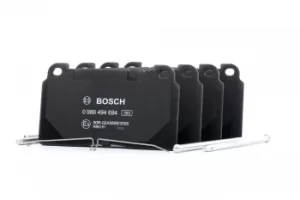 Image of Bosch Brake Pads AUDI,PORSCHE 0 986 494 694 8R0698151AA,9A769815100,8R0698151C Disk Pads,Brake Pad Set, disc brake 8R0698151H