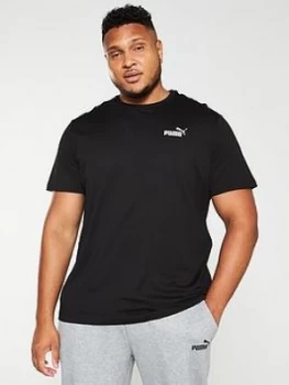 Image of Puma Plus Size Essential Small Logo T-Shirt - Black