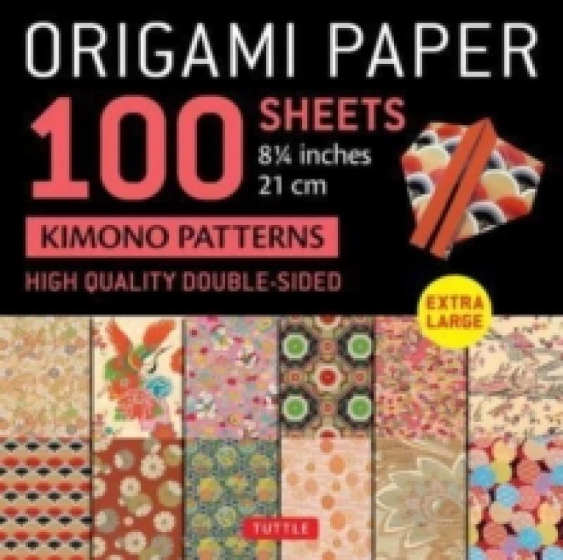 Image of Origami Paper 100 sheets Kimono Patterns 8 1/4 (21 cm). Notebook / blank book. By Tuttle Studio" Books