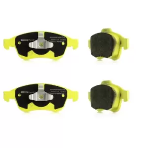 Image of RIDEX PLUS Brake pad set not prepared for wear indicator 402B0343P Brake pads,Brake pad set, disc brake RENAULT,NISSAN,DACIA