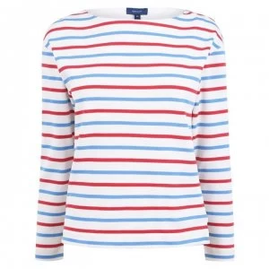 Image of Gant Striped Boatneck Sweater - 105 Multicolour