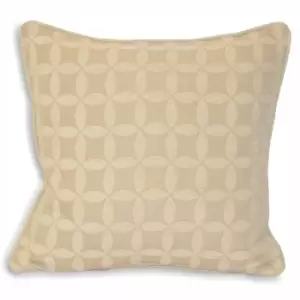 Image of Palma Jacquard Cushion Natural, Natural / 45 x 45cm / Polyester Filled