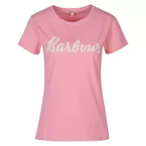 Image of Barbour Womens Otterburn Tee Hibiscus 16
