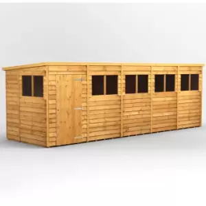 Image of 20x6 Power Overlap Pent Garden Shed