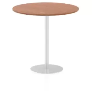 Image of Italia Poseur Table Round 1200 Top 1145 High Walnut