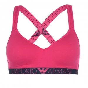 Image of Emporio Armani Tri Bralette Pop Pink Size L Women