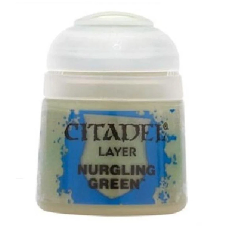 Image of Citadel Games Workshop Colour Layer: Nurgling Green (12ml) Paint Multi