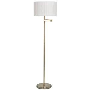 Image of Village At Home Fenella Floor Lamp - Antique Brass