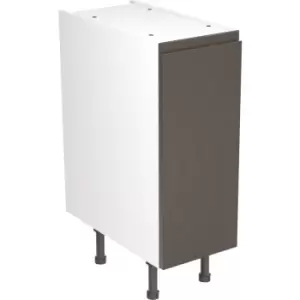 Image of Kitchen Kit Flatpack J-Pull Kitchen Cabinet Base Unit Ultra Matt 300mm in Graphite MFC