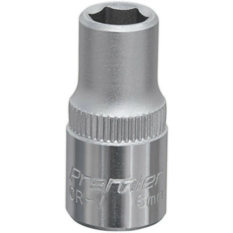 Image of Loops 6mm Forged Steel Drive Socket - 1/4" Square Drive - Chrome Vanadium Socket Metallics