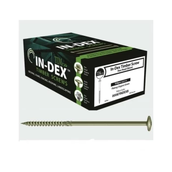 Image of Timco - 6.7 x 125 In-Dex Wafer Head Green Timber Framing Screws Qty 50