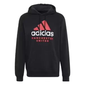 Image of adidas Manchester United DNA Graphic Hoodie Mens - Black
