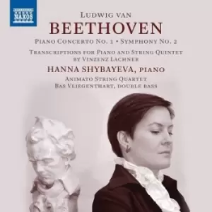 Image of Ludwig Van Beethoven Piano Concerto No 1/Symphony No 2 Transcriptions for Piano and String Quintet By Vinzenz Lachner by Ludwig van Beethoven CD Album