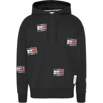 Image of Tommy Jeans Distortion OTH Hoodie - Black BDS