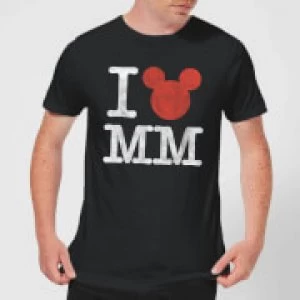 Image of Disney Mickey Mouse I Heart MM T-Shirt - Black - XXL