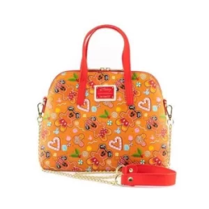 Image of Loungefly Disney Seasonal Ginger Bread Aop Crossbody Bag