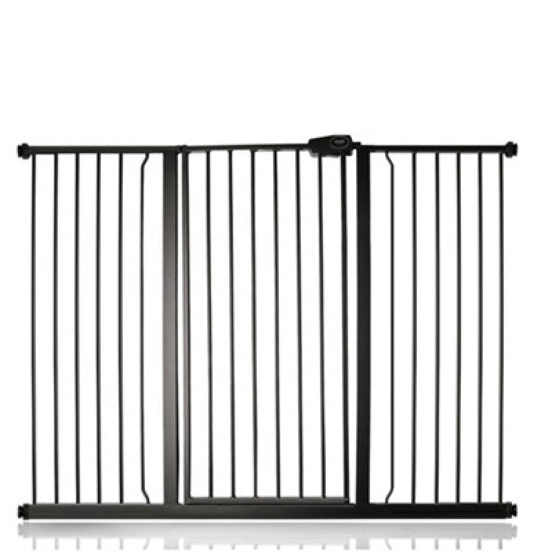 Image of Bettacare Child And Pet Gate, 139.8Cm - 147.4Cm, Matt Black, Extra Tall Gate 104Cm In Height, Pressure Fit Stair Gate