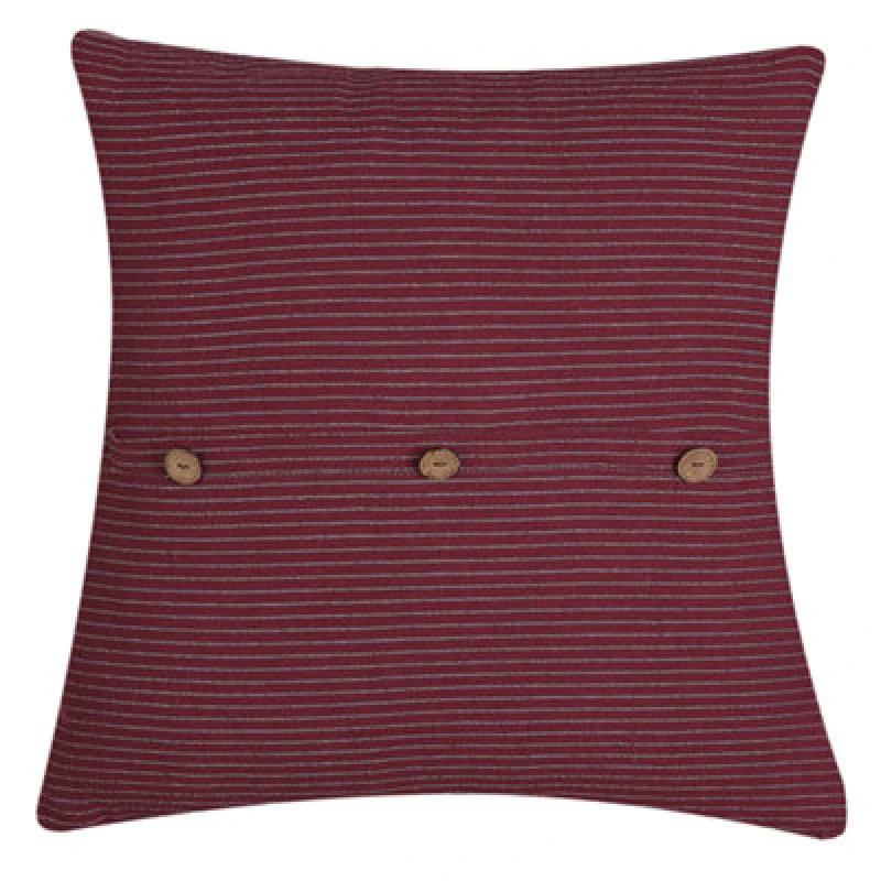 Image of Beliani Throw Cushion Campanula 45 X 45cm Red Solid