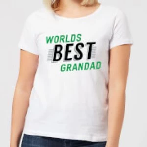 Image of Worlds Best Grandad Womens T-Shirt - White - 3XL
