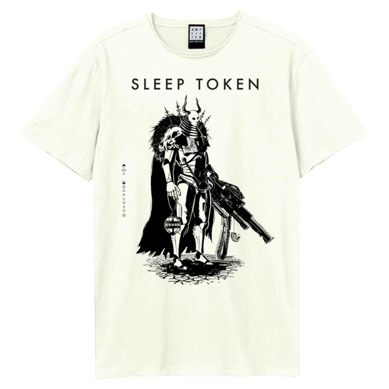 Image of Amplified Amplified Men The Summoning Sleep Token T-Shirt in White Size: 3X-Large White XXXL Male 5063806407669