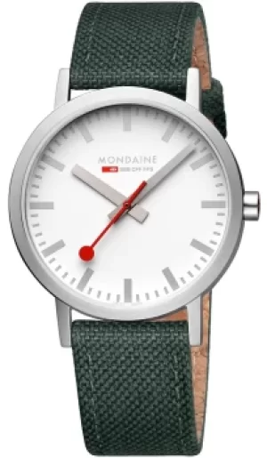 Image of Mondaine Watch Classic Park Green Textile