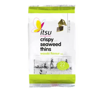 Image of Itsu Wasabi Crispy Seaweed Thins - 5g x 18