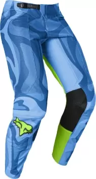 Image of FOX Airline Exo Motocross Pants, blue-yellow, Size 36, blue-yellow, Size 36
