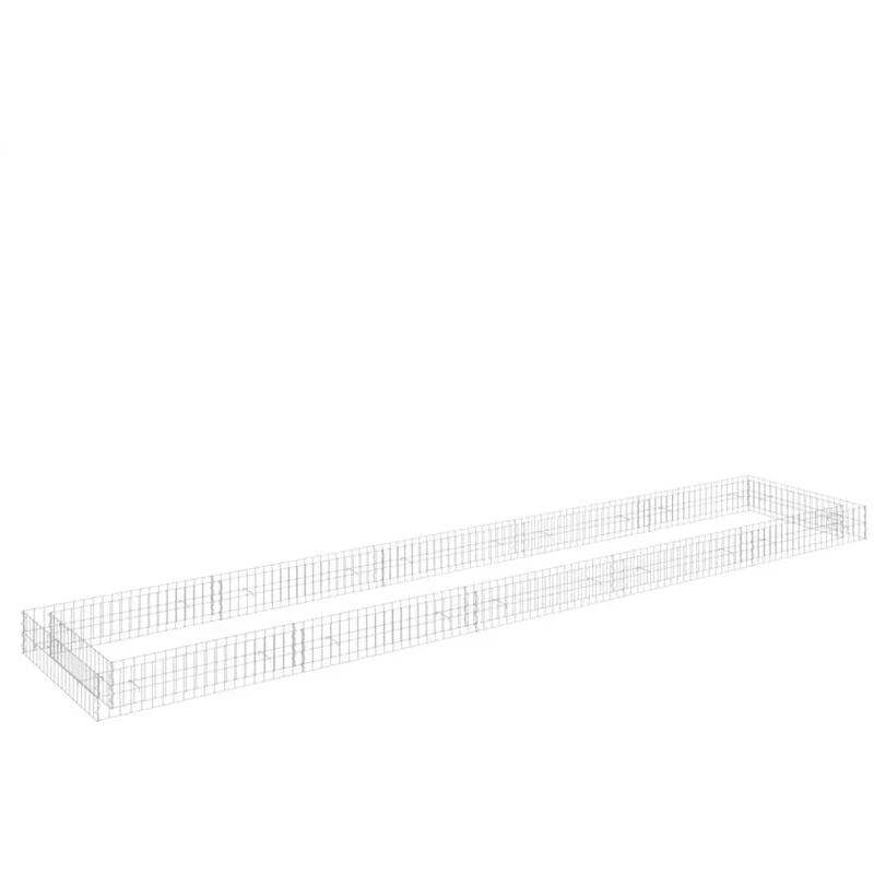 Image of VIDAXL Gabion Raised Bed Galvanised Steel 500x100x20cm Vidaxl 8720286764381
