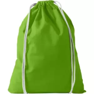 Image of Bullet Oregon Cotton Premium Rucksack (44 x 32 cm) (Lime)