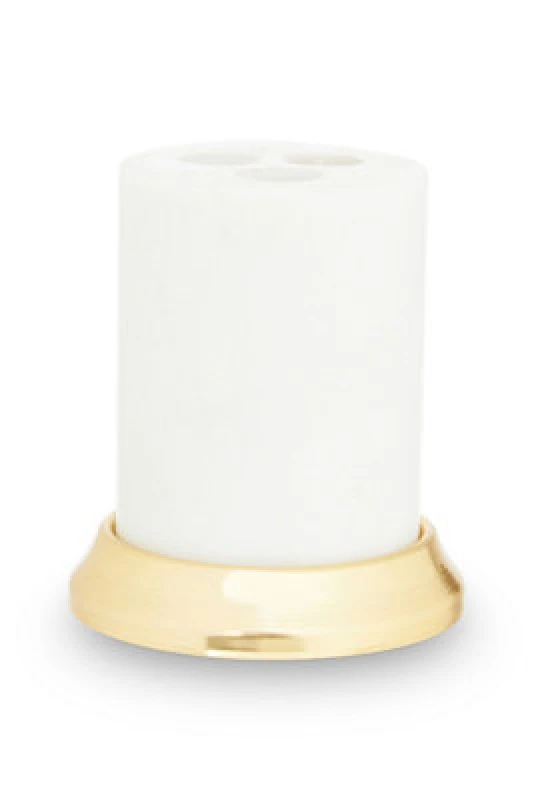 Image of Premier Housewares Mako White Marble Toothbrush Holder White