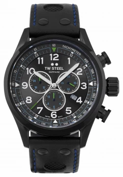 Image of TW Steel Volante Petter Solberg Edition Black Leather Watch
