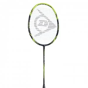 Image of Dunlop Smash Badminton Racket - Black/Yellow