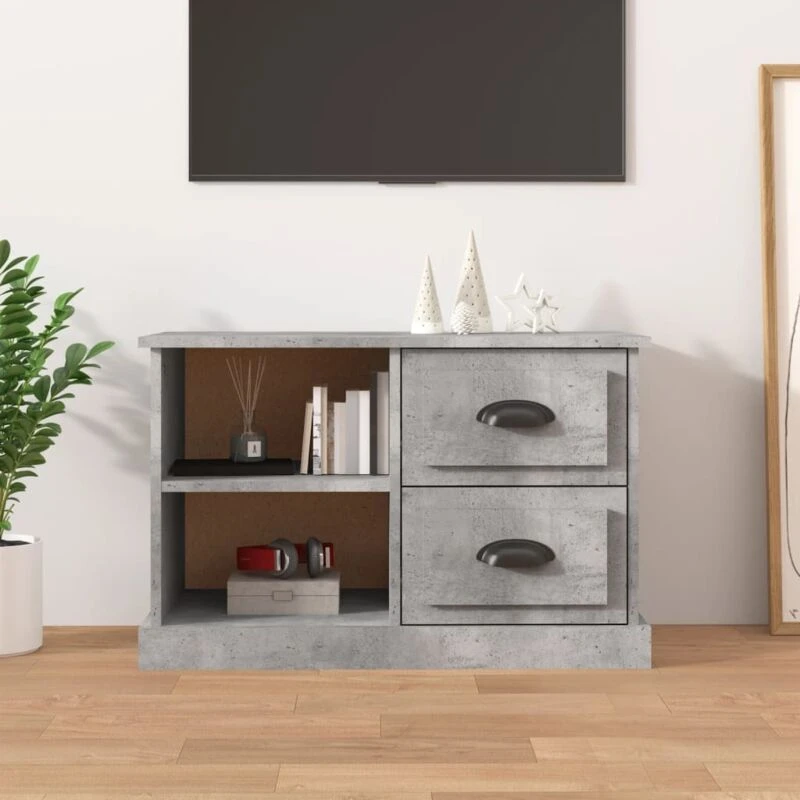 Image of VIDAXL TV Cabinet Concrete Grey 73x35.5x47.5cm Engineered Wood Vidaxl 8720845790622