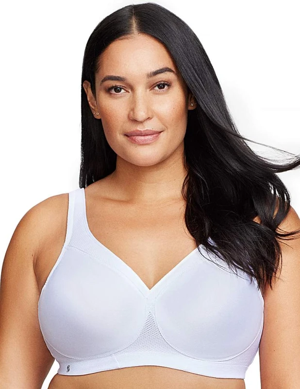 Image of Glamorise Glamorise 1006 Sport Bra White - Glamorise - Size: 36F White Female 36F NQ00632