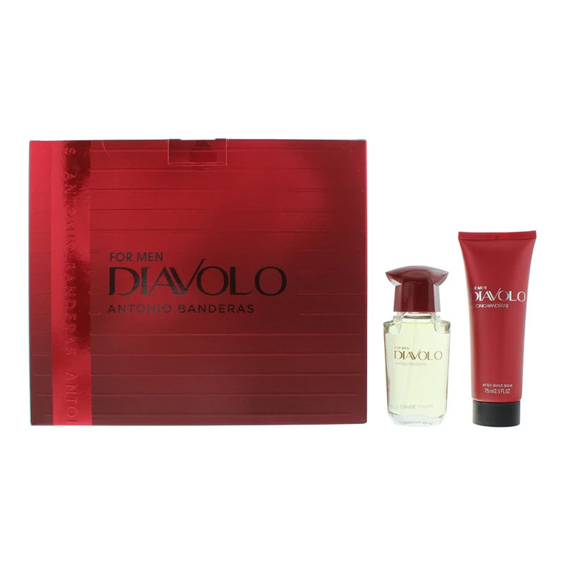 Image of Antonio Banderas Diavolo 2 Piece Gift Set: Eau de Toilette 50ml - Aftershave Balm 75ml