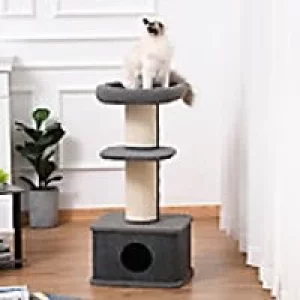 Image of PawHut Cat Tree D30-372 960 x 450 x 400 mm Grey