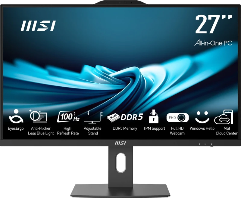 Image of MSI Pro AP272P 14M Intel Core i7 14700 All-in-One PC Barebone, (NO RAM, NO Storage, NO OS), 27" IPS Screen/UHD Graphics/Type-C/USB/LAN/HDMI/DP