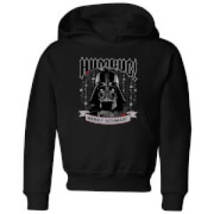 Image of Star Wars Darth Vader Humbug Kids Christmas Hoodie - Black - 7-8 Years