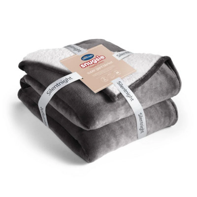 Image of Silentnight Snugsie Kingsize Family Blanket - Charcoal Charcoal W73NO Unisex