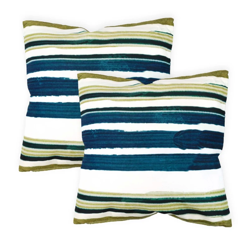 Image of Streetwize Outdoor Painted Stripe Scatter Cushions Multi unisex Pack of 4